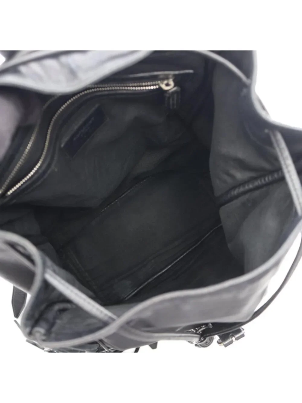 Saint Laurent Paris Backpack Festival Fringe Black Leather